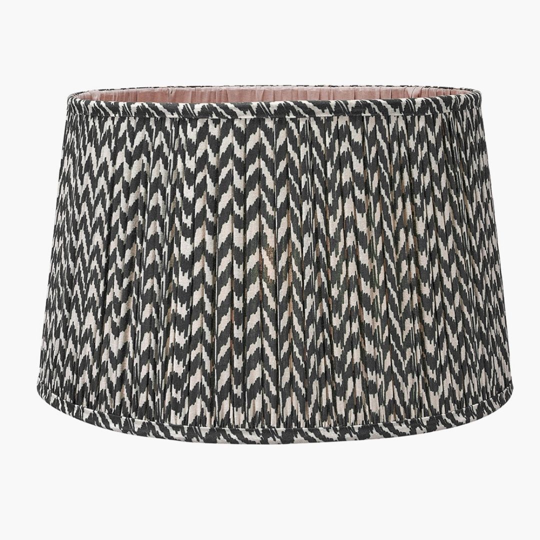 Vienna 35cm Black & White Chevron Shade