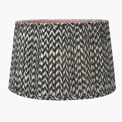 Vienna 50cm Black & White Chevron Shade