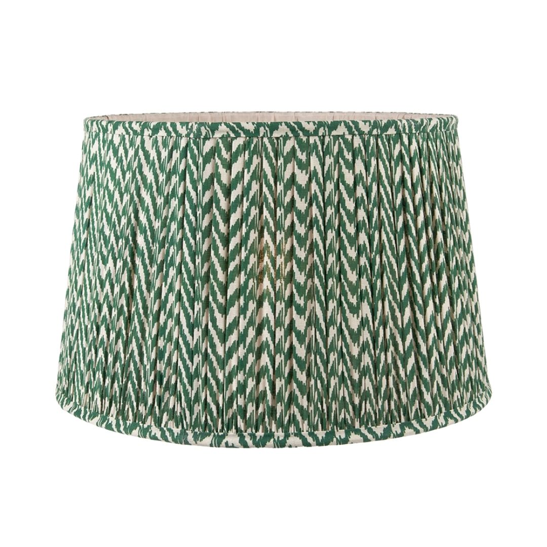 Vienna 45cm Green & White Chevron Shade