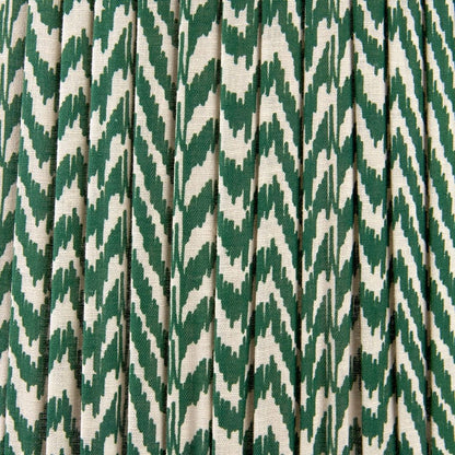 Vienna 45cm Green & White Chevron Shade