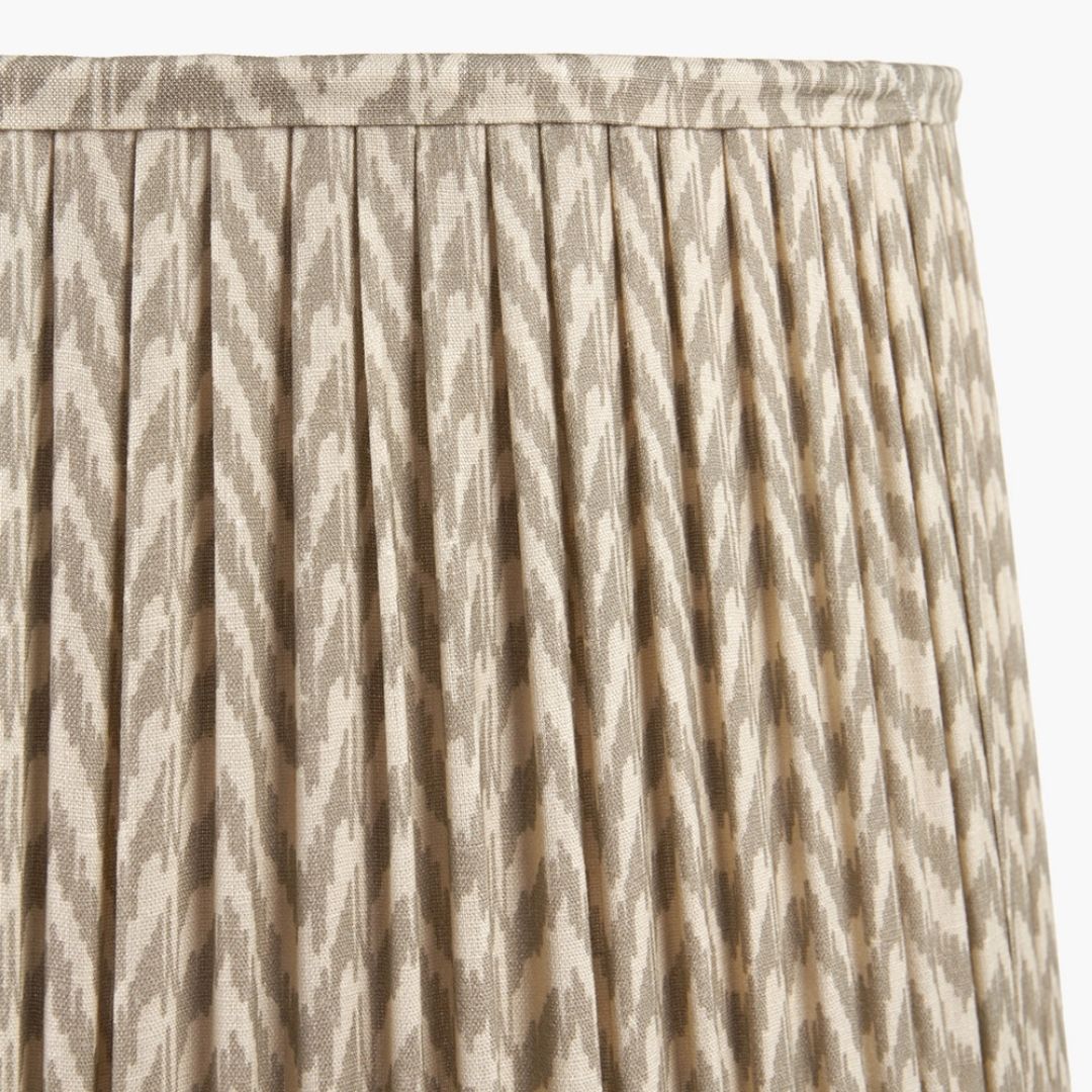 Vienna 30cm Taupe Chevron Pleated Shade