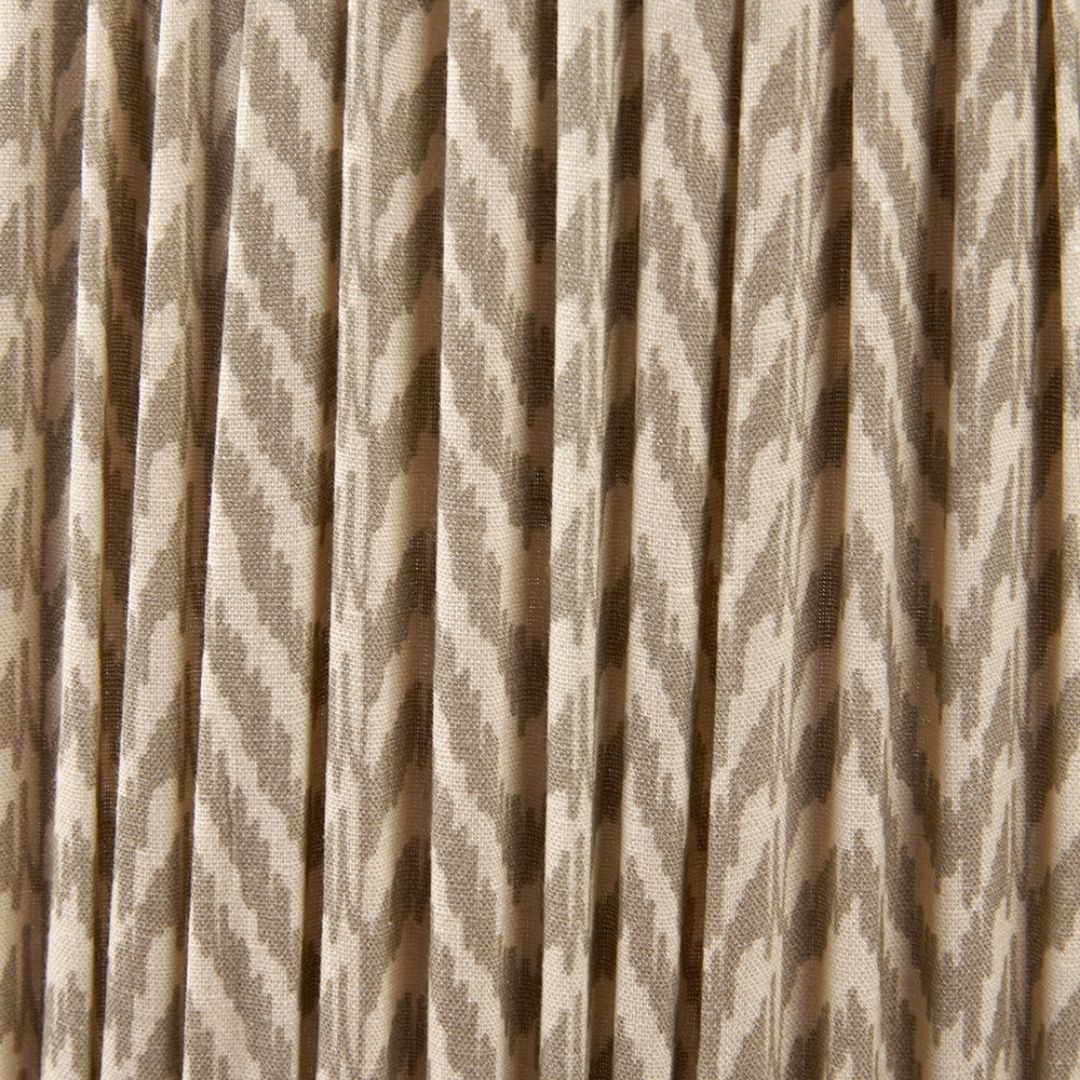 Vienna 30cm Taupe Chevron Pleated Shade