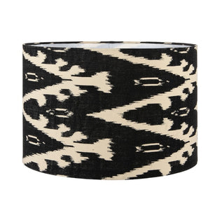 Lars 40cm Black Ikat Drum Shade