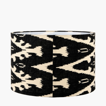 Lars 40cm Black Ikat Drum Shade