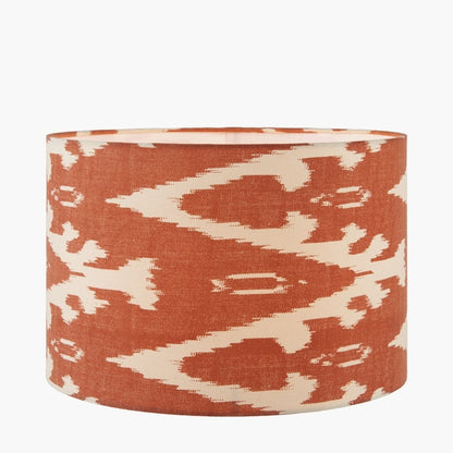 Lars 40cm Cinnamon Ikat Drum Shade