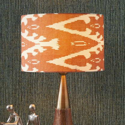 Lars 40cm Cinnamon Ikat Drum Shade