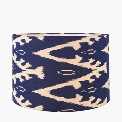 Lars 40cm Blue Ikat Drum Shade