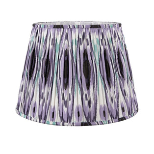 Izara 45cm Lilac Ikat Pleated Tapered Shade