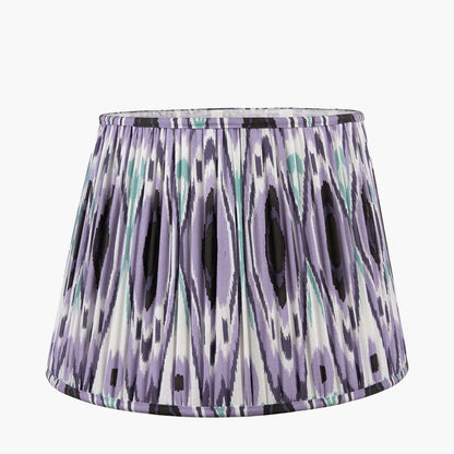 Izara 45cm Lilac Ikat Pleated Tapered Shade