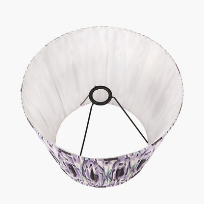 Izara 35cm Lilac Ikat Pleated Tapered Shade