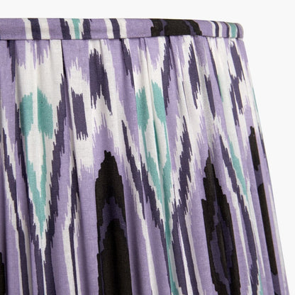 Izara 40cm Lilac Ikat Pleated Tapered Shade