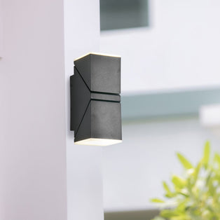 Montana Black LED Outdoor Wall Light