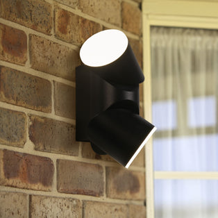 Soho Black LED Outdoor Wall Light