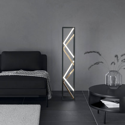 Penela Black & Gold LED Floor Lamp