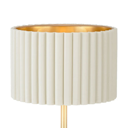 Tamaresco Gold Table Lamp with White Shade