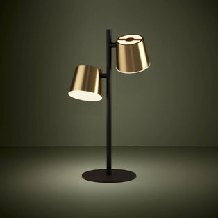 Altamari 2 Light Black & Gold LED Table Lamp