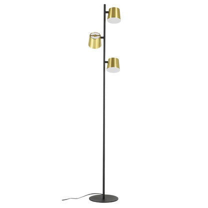 Altamari 3 Light Black & Gold LED Floor Lamp