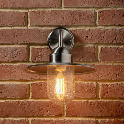 Lilium Outdoor Wall Light Silver