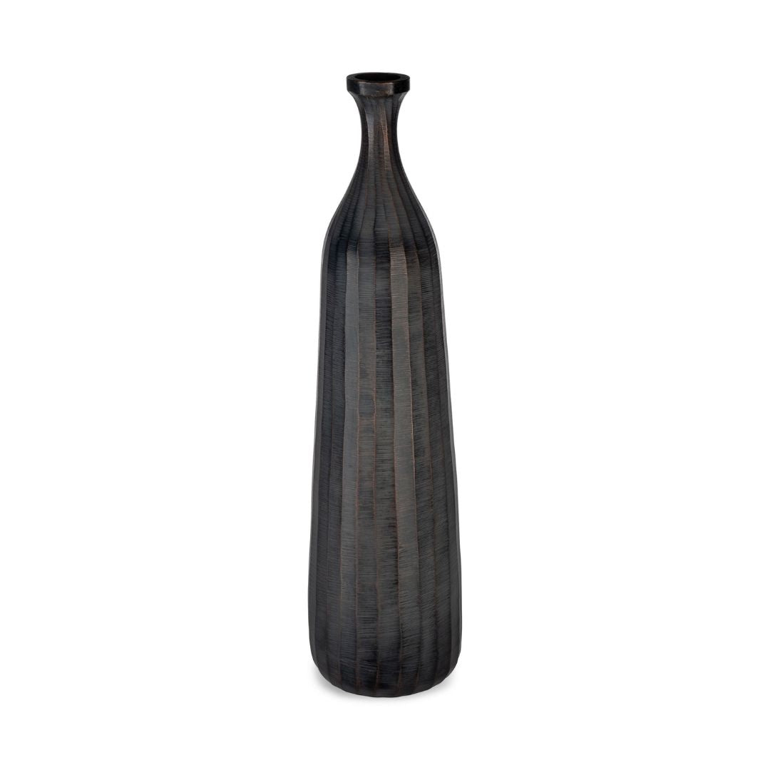 Dark Grey Bottle Vase 530 x 140mm