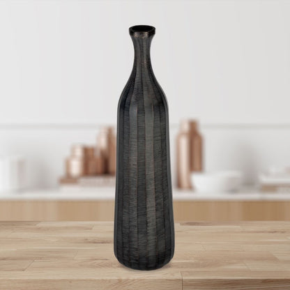 Dark Grey Bottle Vase 370 x 95mm