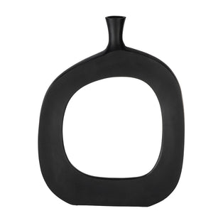 Ankarefo Black Round Vase