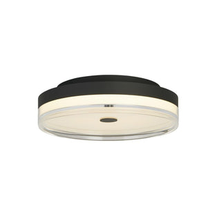 Cyprus Black & Clear LED Flush Ceiling Light