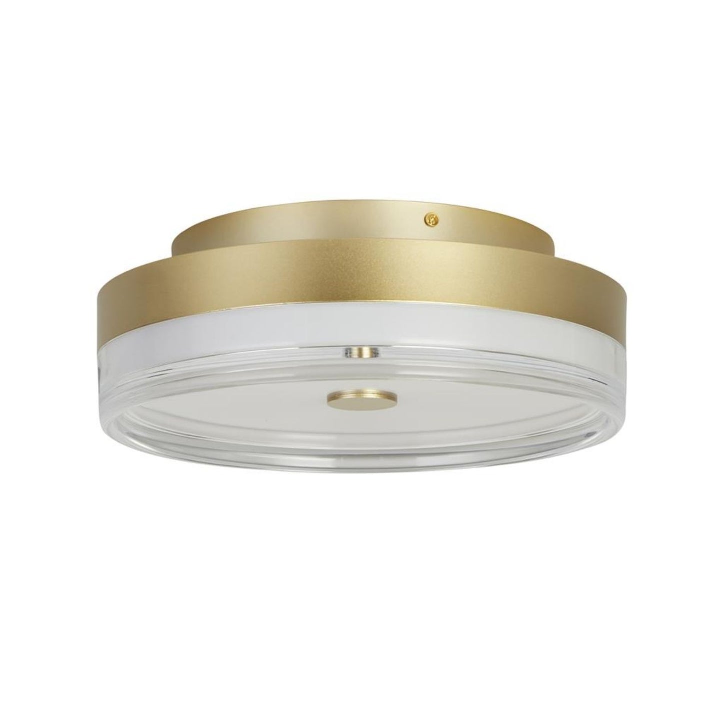 Cyprus Gold & Clear LED Flush Ceiling Light Large