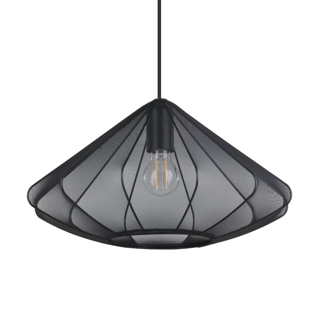 Dolwen Oval Black Mesh Pendant Ceiling Light