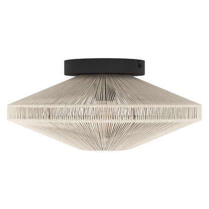 Midsumer Cream & Black Flush Ceiling Light