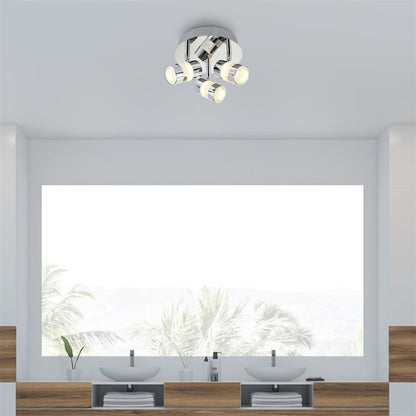 Bubbles Bathroom 3 Light LED Polished Chrome Ceiling Light