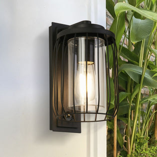 Reed Black Outdoor Wall Light