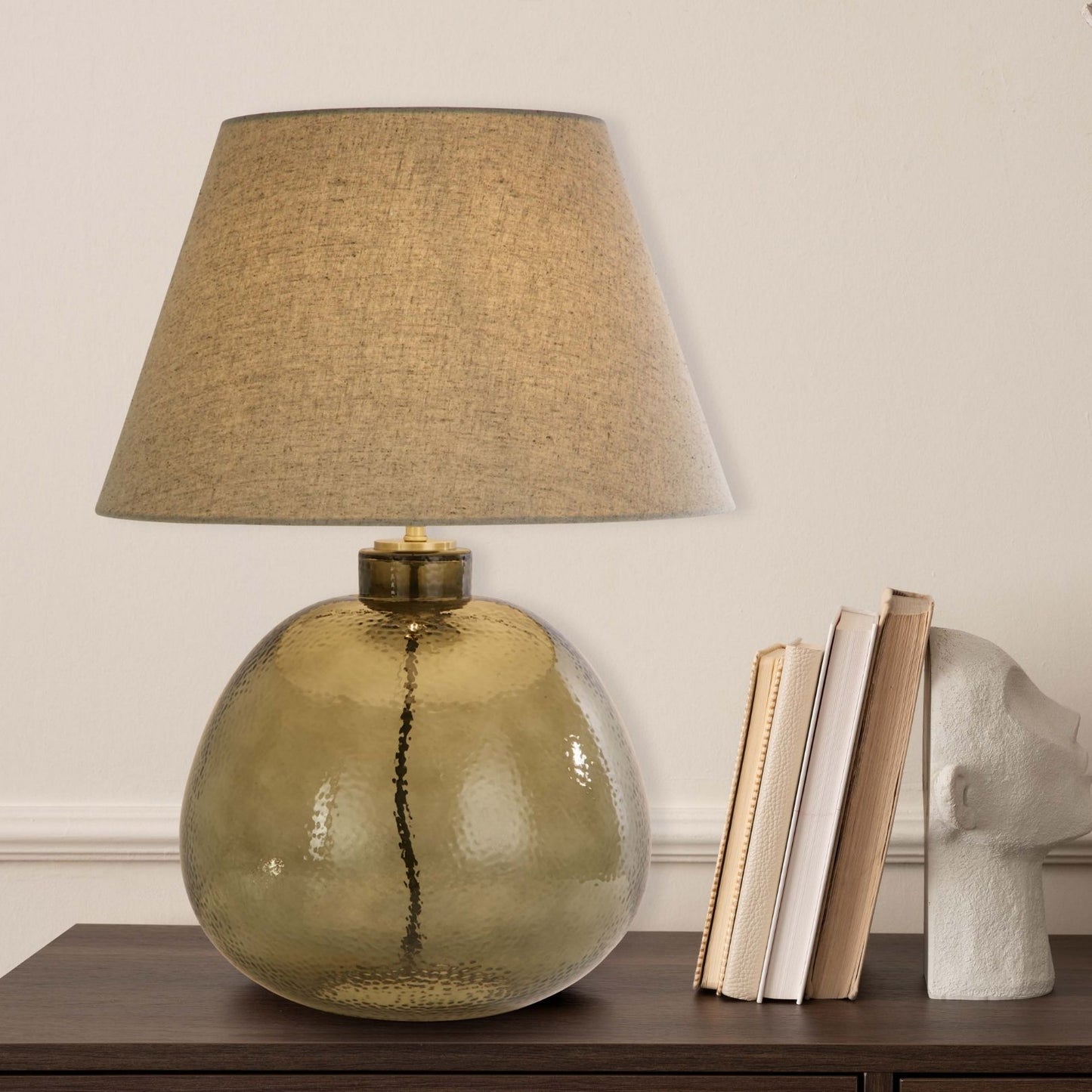 Zenith Green Glass Table Lamp