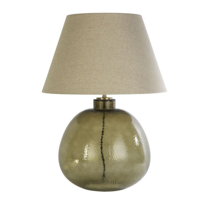 Zenith Green Glass Table Lamp