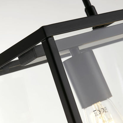 Voyager 3 Light Black Flush or Pendant Ceiling Light