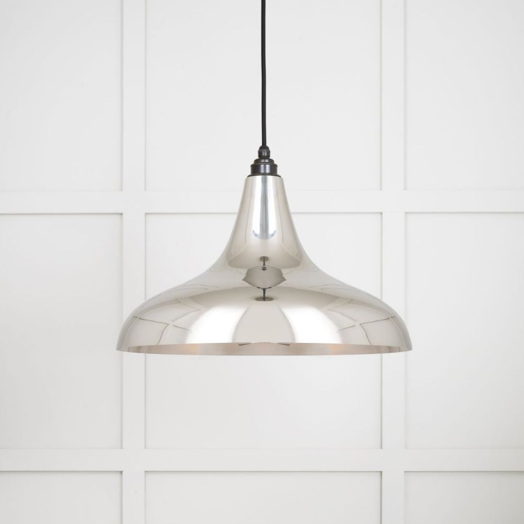 From the Anvil Smooth Nickel Frankley Pendant Ceiling Light