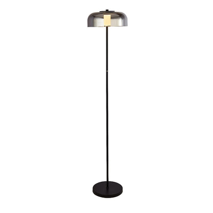 Frisbee Black LED Touch Floor Lamp