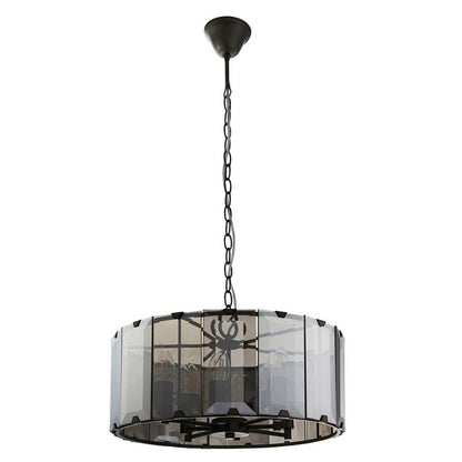 Clooney 8 Light Smoked Glass Pendant Ceiling Light