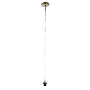 Antique Brass 1-Light Pendant Cable