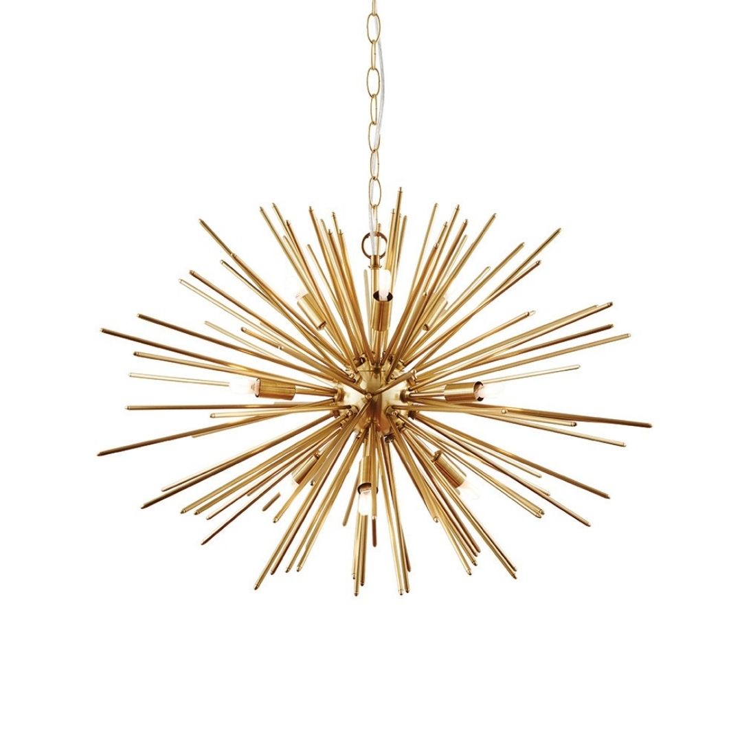 Orta 9 Light Gold Pendant Ceiling Light