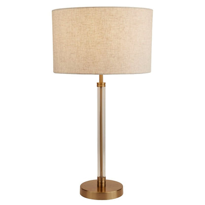 Siena Bronze Table Lamp with Natural Shade