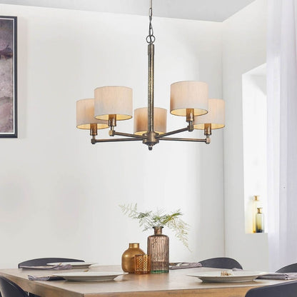 Indara 5-Light Bronze Chandelier Ceiling Pendant