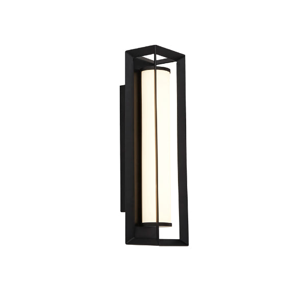 Chaplin LED IP44 Medium Black Wall Light