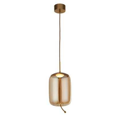 Lisbon Satin Brass LED Pendant Ceiling Light Large