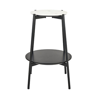 Marchello White & Black Side Table