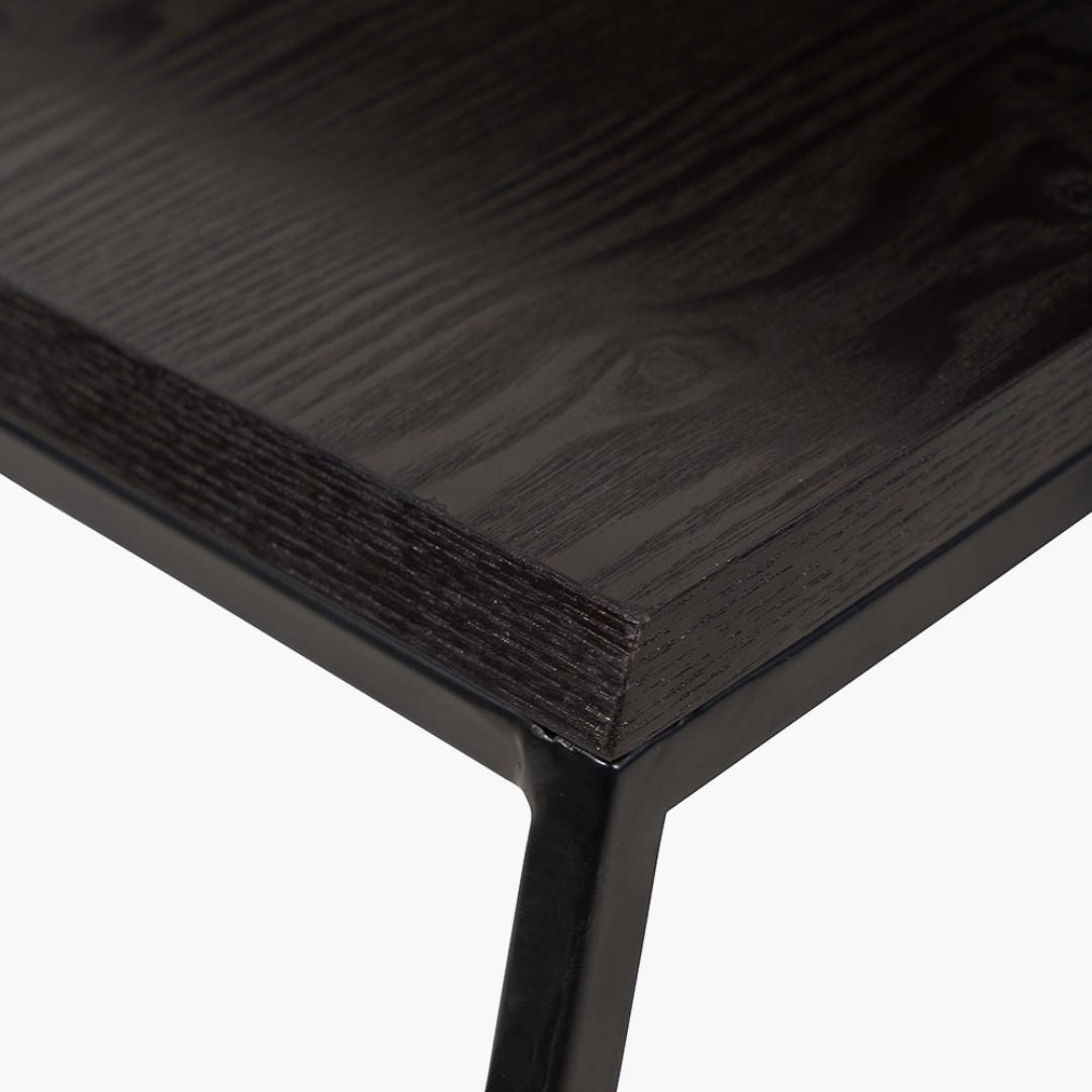 Mashiko Black Ash Veneer Duo Coffee Tables