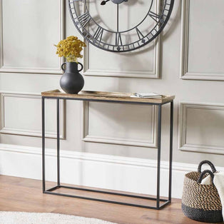 Franklin Black & Gold Metal Console Table