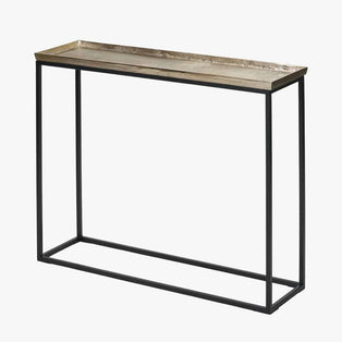 Franklin Black & Gold Metal Console Table