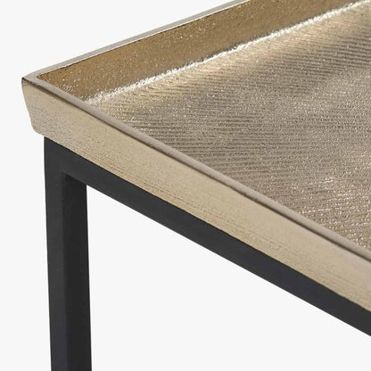 Franklin Black & Gold Metal Console Table