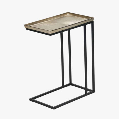 Franklin Black & Gold Metal Side Table