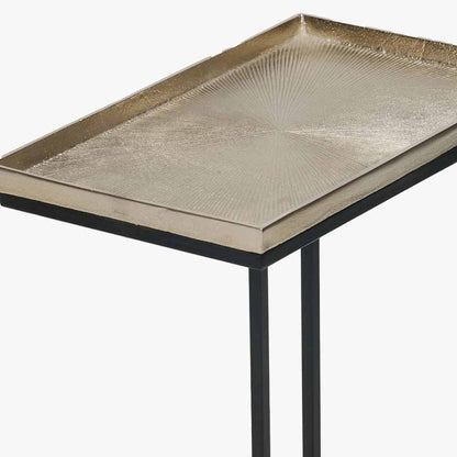 Franklin Black & Gold Metal Side Table